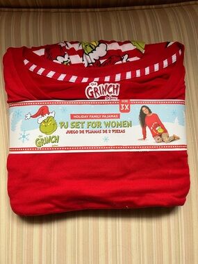 Grinch PJ Set, Ladies size 3XL
